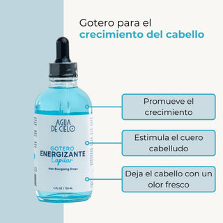 gotero para el crecimiento y caida del cabello agua de cielo