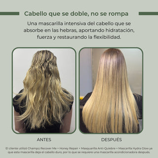 mascarilla liquid anti quiebre para cabello quebradizo antes y despues