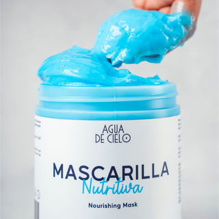 mascarilla nutritiva para el cabello agua de cielo
