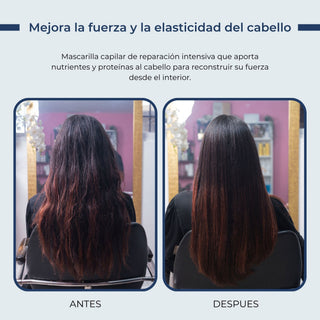 mascarilla para pelo protein therapy antes y despues