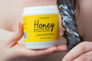 prepoo para el cabello de agua de cielo