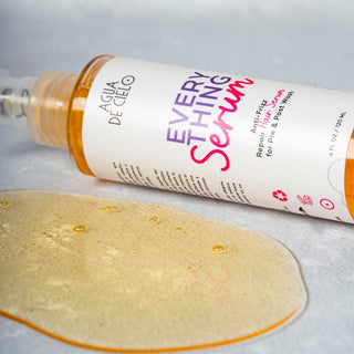 serums y sueros para el cabello de agua de cielo